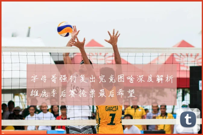 字母哥强行复出究竟图啥深度解析雄鹿季后赛抢票最后希望